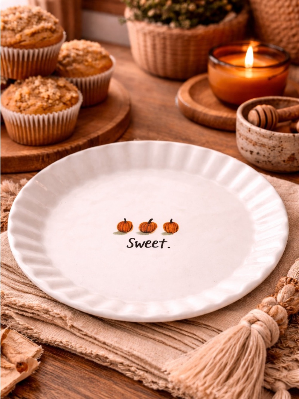 Rae Dunn Pumpkin Pie Sweet Dish